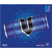 Blue Guarana Energy Drink (6 x 330ml)