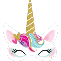 Unicorn Party Mask (1pk)