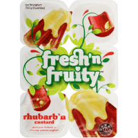 Rhubarb 'n Custard Yoghurt (6 x 125g)