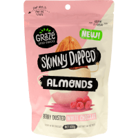 Skinny Dipped Berry Dusted White Chocolate Almonds (300g)