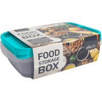 Food Storage 3 Compartment 1 Litre Boxes (2pk)