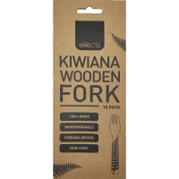 Kiwiana Printed Disposable Wooden Forks (10pk)