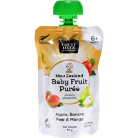 Fruit Hitz Apple Banana Pear Mango New Zealand Baby Fruit Puree 6+ Months (90g)