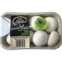 Organic White Button Mushrooms (330g)