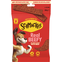 Real Beefy Air-Dried Strapz Dog Treats (200g)