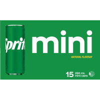 Natural Flavour Soft Drink Mini Cans (15 x 250ml)