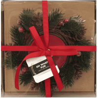 Oh What Fun Christmas Fragrant Candle With Wreath (1ea)