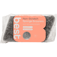 Non-Scratch Sponge Scourers (2pk)