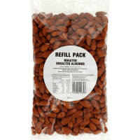 Roasted Unsalted Almonds Refill Pack (850g)