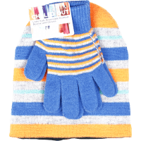 Chilled Out Kids Reversible Knitted Beanie & Gloves Set (2ea)