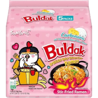 Buldak Carbonara Hot Chicken Ramen Noodles (5 x 130g)