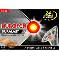 Duralast 200mg Ibuprofen Medicated Dermal Patch (2pk)