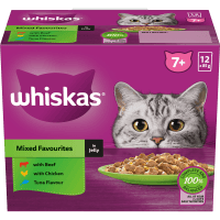 Mixed Favourites in Jelly Senior Wet Pouches Cat Food (12 x 85g)