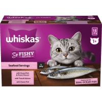 So Fishy Recipes Seafood Servings In Jelly Wet Pouches Cat Food (15 x 85g)