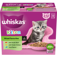 Mixed Favourites in Jelly Kitten Wet Pouches Cat Food (12 x 85g)