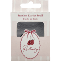 Redberry Seamless Elastics Small Black (30pk)