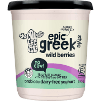 Plant Greek-Style Wild Berries Probiotic Dairy-Free Yoghurt (850g)