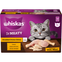 So Meaty Shredded Chicken Dishes In Gravy Wet Pouches Cat Food (15 x 85g)
