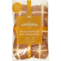 Spiced Fruitless Hot Cross Buns (6pk)