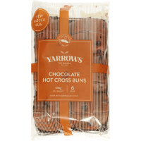 Chocolate Hot Cross Buns (6pk)