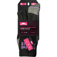 Women's Extreme Power Work Socks Size 5-10 (3pk)