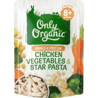 Chicken Vegetables & Star Pasta 8+ Months Fork Mash (170g)