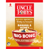 Oats Banana & Honey Big Bowl Quick Sachets (8 x 46g)