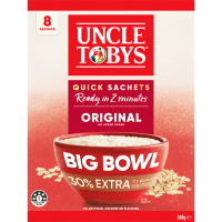 Oats Original Big Bowl Quick Sachets (8 x 46g)