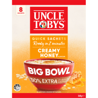 Oats Creamy Honey Flavour Big Bowl Quick Sachets (8 x 46g)