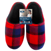 Men's Thinsulate Microfleece Scuff Slippers Large Assorted (1pk)