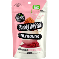 Skinny Dipped Berry Dusted White Chocolate Almonds (130g)