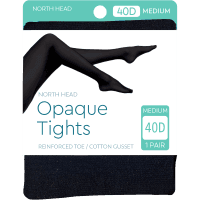 Black 40 Denier Opaque Tights Medium (1ea)