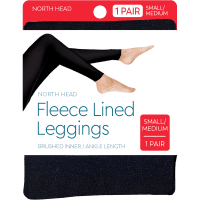 Black Fleece Lined Leggings Small/Medium (1ea)