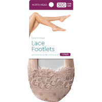30 Denier Lace Footlets (1ea)