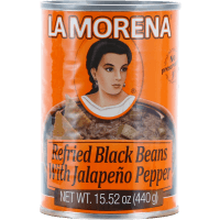 Jalapeno Black Refried Beans (440g)