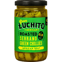 Mexican Roasted Serrano Green Chillies Mexican Heat (215g)