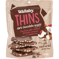 Thins Dark Chocolate Snack With Almonds Coconut & Cranberries (0.13kg)