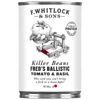 Killer Beans In Freds Ballistic Tomato & Basil Sauce (420g)