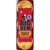 Classic Steak & Cheese Pies (6pk)