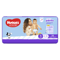 Ultra Dry Nappy Pants Boys Size 3 6-12kg (38pk)