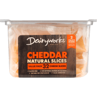 Natural Cheddar Cheese Slices (500g)