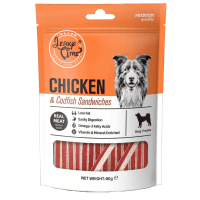 Chicken & Codfish Sandwiches Dog Treats (80g)