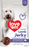 Grainfree Dog Treats Lamb Jerky With Rosemary Flavour (200g)
