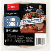 Premium Sourdough Pita Breads (6pk)