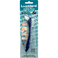Twin-Tuft Soft Denture Brush Assorted Colours (White, Blue or Yellow) (1pk)