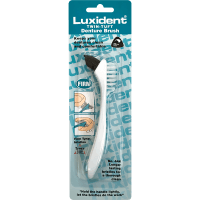 Twin-Tuft Firm Denture Brush Assorted Colours (White, Blue or Yellow) (1pk)