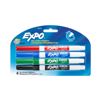Dry Erase Assorted Whiteboard Markers (4pk)