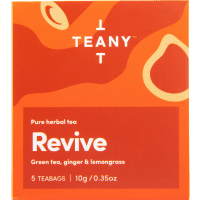 Revive Green Tea Ginger & Lemongrass Pure Herbal Tea Bags (5pk)