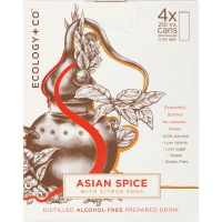 Asian Spice With Citrus Soda Distilled Alcohol-Free Prepared Drink (4 x 250ml)