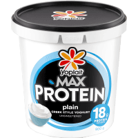 Max Protein Plain Greek Style Unsweetened Yoghurt (900g)